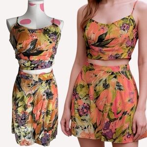Mondi Tank & Skirt Set Hawaiian Tropical Summer Vacation Beach Small/Medium